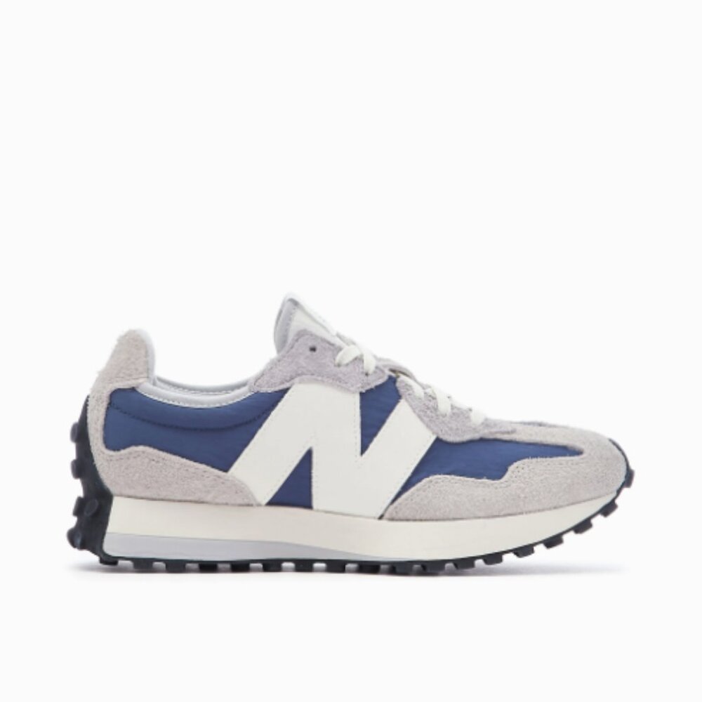 New Balance 327 Unisex Women 8.5 / Men 7 Casual Sneakers Shoes Indigo Grey NEW - Picture 2 of 2